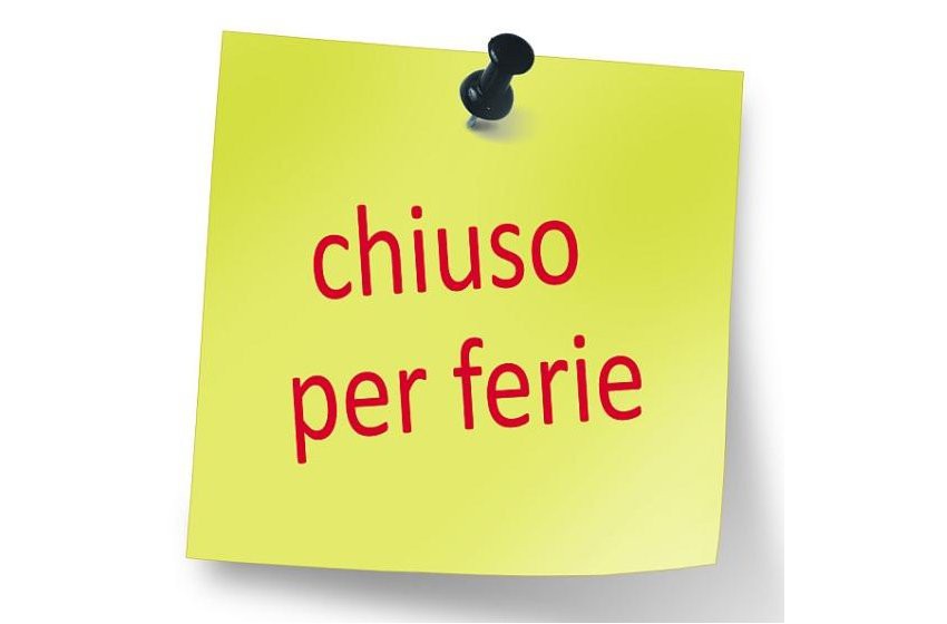 Chiusura per ferie