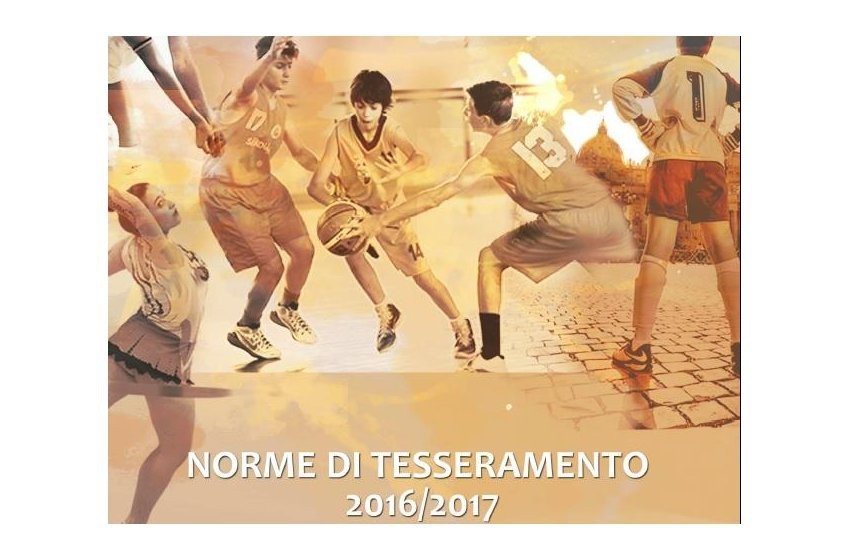 Cover per norme tesseramento 2016-17